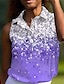 olcso Női golfruházat-Női POLO trikó Ibolya Rózsaszín Kék Ujjatlan Napvédő Felsők Női golffelszerelések ruhák ruhák, ruházat