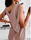 cheap Tank Tops &amp; Camis-Women&#039;s Tank Top Vest Plain Casual Basic Modern Sleeveless V Neck Black Summer