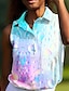 baratos Coleção de designers-Mulheres Camisa polo de caminhada roupas de golfe Rosa escuro Branco Rosa claro Sem Manga Proteção Solar Leve Colete Blusas Roupas femininas de golfe, roupas, roupas, roupas
