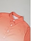 お買い得  メンズボタンアップシャツ-男性用 シャツ ボタンアップシャツ カジュアルシャツ サマーシャツ ビーチシャツ ピンク ネイビーブルー ブルー 半袖 勾配 ラペル 夏 カジュアル 日常 衣類