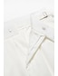 baratos Calças sociais-Homens Social Calças Calças de Terno Calça Gurkha Ascensão alta Tecido Conforto Respirável Ao ar livre Diário Para Noite Vintage Elegante Preto Branco