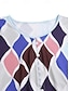 olcso Női pólók-Női Póló Mértani Napi Hétvége Gomb Nyomtatott Medence Rövid ujjú Divat Terített nyak Nyár