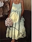 cheap Print Dresses-Women&#039;s Graphic Print Crew Neck Midi Dress Bohemia Vintage Home Date Sleeveless Summer