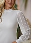 Χαμηλού Κόστους Βασικές Γυναικείες Μπλούζες-Μπλουζάκι Γυναικεία Βαθυγάλαζο Θαλασσί Μπεζ Συμπαγές / Απλό χρώμα Δίχτυ Κουρελού Πάρτι Καθημερινά Μοντέρνα Στρογγυλή Λαιμόκοψη Κανονικό Τ