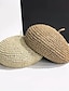 cheap Straw Hat-Straw Crochet Thin Beret Hats Solid Color Casual Painter Cap Lightweight Breathable Berets For Women Girls Spring &amp; Summer