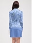 preiswerte Designer-Kollektion-Damen poloshirt Blau Langarm Sonnenschutz Shirt Blumen Herbst Winter Damen-Golfkleidung, Kleidung, Outfits, Kleidung