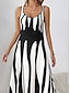 cheap Print Dresses-Women&#039;s Casual Dress A Line Dress Tank Dress Geometric Color Block Print U Neck Long Dress Maxi Dress Date Vacation Sleeveless Summer