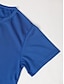 tanie Męskie koszulki casual-Męskie Podkoszulek Koszule odprowadzające wilgoć Koszulka Równina Półgolf Ulica Urlop Krótkie rękawy 5-częściowy Odzież 5szt Moda Designerskie Podstawowy