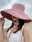 abordables Sombreros bucket de mujer-Mujer Sombrero Sombrero de copa Sombrero para el sol Portátil Protección Solar Exterior Calle Fin de semana Color puro Plaid Color puro