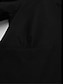 economico disegnare abiti in cotone e lino-Per donna Abito casual Abito estivo in cotone Mini abito Lino Di base Essenziale Giornaliero A V Manica a 3/4 Estate Primavera Nero Rosa Liscio