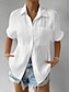 رخيصةأون ملابس علوية أساسية للنساء-قميص بلوزة نسائي أبيض وردي بلاشيهغ أزرق سهل أزرار جيب شارع مناسب للبس اليومي موضة قبعة القميص عادي S