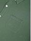 abordables Camisa de lino y algodón-Hombre Camisa camisa de lino Camisa de verano Camisa de playa Negro Marrón Verde Trébol Manga Larga Color sólido Cuello Vuelto Primavera &amp; Otoño Exterior Calle Ropa Abotonar