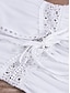 preiswerte schlichte Kleider-Damen Weißes Kleid Maxidress mit Schnürung Ausgehöhlt Urlaub Strand Strassenmode A-Linie V Ausschnitt Halbe Ärmel Schwarz Weiß Blau Farbe