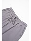 cheap Linen Pants-Men&#039;s Linen Pants Trousers Summer Pants Beach Pants Button Drawstring Elastic Waist Plain Comfort Breathable Full Length Casual Daily Holiday Linen / Cotton Blend Fashion Classic Style White Army