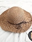 cheap Straw Hat-1pc Handmade Women&#039;s Foldable Straw Hat with Large Brim Breathable Mesh for Ultimate Sun Protection and Comfort on Vacation