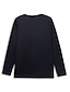 abordables T-shirts Femme-Femme T shirt Tee Chat 3D Imprimer du quotidien Fin de semaine Mode Marrant manche longue Col Rond Noir Printemps &amp; Automne