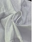 abordables concevoir des robes en coton et lin-Femme robe blanche Robe chemise Robe en coton et lin Robe longue maxi A Volants Bouton basique du quotidien Col V Manches 3/4 Eté Printemps Blanche Jaune Plein