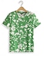 ieftine Tricouri Damă-Pentru femei Tricou Floral Casual Concediu Imprimeu Trifoi Manșon scurt Modă Stil Nautic Vară
