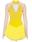 Χαμηλού Κόστους Καλλιτεχνικό πατινάζ-Φόρεμα για φιγούρες πατινάζ Γυναικεία Κοριτσίστικα Patinaj Φορέματα Σύνολα Μαύρο Κίτρινο Σκούρο μωβ Άνοιγμα πίσω Δίχτυ Σπαντέξ Υψηλή Ελαστικότητα Επαγγελματική Ανταγωνισμός Ενδυμασία πατινάζ