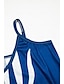 olcso Mintás ruhák-Női Slip ruha Színes Nyomtatott V-alakú Maxi hosszú ruha Ujjatlan Nyár