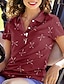 baratos Roupas de golfe feminino-Mulheres Camisa polo de caminhada Preto Branco Rosa claro Manga Curta Proteção Solar Blusas Roupas femininas de golfe, roupas, roupas, roupas