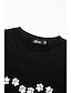 cheap Women&#039;s T-shirts-Women&#039;s T shirt Tee Burgundy Tee 100% Cotton Graphic Dog Letter Daily Holiday Weekend Print Black Short Sleeve Basic Round Neck