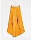 cheap Women&#039;s Pants-Casual Satin Swing Ruffle High Pants