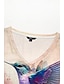 お買い得  レディースＴシャツ-女性用 Tシャツ フラワー 鳥 プリント 祝日 週末 ファッション 半袖 Ｖネック パープル 夏