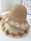 tanie Nakrycia głowy dla kobiet-Letnie wakacje na świeżym powietrzu plaża wygodny szydełkowy kapelusz typu Bucket ręcznie robiony kapelusz słomkowy dla kobiet dziewczyna