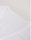 ieftine rochii simple-Pentru femei Rochie albă Rochie Mini Decupată Vacanță Plajă Șic Stradă De Bază În V Manșon Lung Alb Culoare