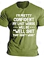Χαμηλού Κόστους Γραφικά πουκάμισο ανδρών-ανδρικό μπλουζάκι μπλουζάκι γραφικό μπλουζάκι αστείο βαμβακερό τύπωμα γράμματα λαιμόκοψη μαύρο λαιμό γκρι στρατό πράσινο μπλε casual γιορτινό κοντομάνικο ένδυμα αθλητικά ρούχα σχεδιαστής μόδας