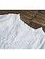 economico Top da donna Basic-Camicia camicia di lino Blusa Per donna Bianco Giallo Rosso Tinta unica Con ricami Strada Giornaliero Di tendenza Rotonda Cotone Lino Standard M