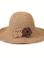 baratos Chapéus de mulher-Chapéu de palha de crochê feminino, proteção solar de verão, decoração de flores respirável, perfeito para viagens ao ar livre, 1 peça &amp; praia