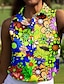 baratos Coleção de designers-Mulheres Camisa polo de caminhada roupas de golfe Violeta Laranja Sem Manga Proteção Solar Leve Camiseta Blusas Floral Roupas femininas de golfe, roupas, roupas, roupas