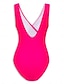 levne značkové plavky-jednodílné plavky v kontrastní barvě