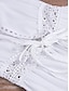 economico abiti semplici-Per donna Vestito bianco Abito lungo Abito lungo Lacci Traforato Da mare Spiaggia Linea A A V Mezza manica Nero Bianco Blu Colore