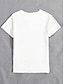 olcso Női pólók-Női Póló 100% pamut Állat Nyomtatott Napi Hétvége Divat Alap Rövid ujjú Terített nyak Fekete Nyár