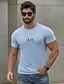 cheap Men&#039;s Graphic Tshirts-Men&#039;s Circle T shirt Tee Top 100% Cotton Short Sleeve Graphic Shirt White Navy Blue Blue Comfortable Tee Street Vacation Fashion Designer Clothing