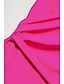 abordables trajes de baño de diseñador-traje de baño de una pieza de color liso con un hombro