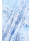 voordelige Damesblouses en -shirts-Dames Overhemd Blouse Bloemig Casual Feestdagen nappi Afdrukken blauw Lange mouw Modieus Overhemdkraag Lente &amp; Herfst