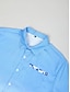 baratos camisas havaianas de lapela masculina-Gradiente Casual Homens Camisa Social Ao ar livre Rua Casual / Diário Verão Aberto para a Lateral Manga Curta Amarelo Rosa Azul S M L Camisa