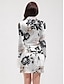 abordables Colección de diseñador-Mujer Camisas de polo Blanco Manga Larga Protección Solar Camiseta Floral Otoño Invierno Ropa de golf para damas Ropa Trajes Ropa Ropa