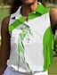 economico Collezione di stilisti-Per donna POLO Nero Blu marino Verde Senza maniche Protezione solare Superiore Abbigliamento da golf da donna Abbigliamento Abiti Abbigliamento