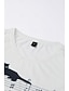billige T-skjorter til kvinner-Dame T skjorte Katt Musikk Daglig Helg Trykt mønster Tilpasset utskrift Kortermet Grunnleggende Rund hals