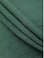 abordables Tops Basiques pour femmes-Chemisier Chemise Femme Vert Bleu Jaune Plein Bouton Manches Longues du quotidien Fin de semaine Casual Col de Chemise Normal Lin Standard S