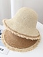 halpa Naisten hatut-yksinkertainen mustavalkoinen raakahelma aurinkohattu hengittävä olkihattu kesän rento aurinkosuoja kalastajan hatut