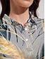 baratos Roupas de golfe feminino-Mulheres Camisa polo de caminhada Amarelo Azul Manga Curta Proteção Solar Blusas Folha Roupas femininas de golfe, roupas, roupas, roupas