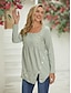 cheap Basic Women&#039;s Tops-Women&#039;s Shirt Lace Shirt Blouse Plain Casual Lace Pink Long Sleeve Basic Square Neck Spring Fall
