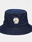 ieftine Pălării Late Damă-Pentru femei Pălărie Clop Palarie de soare Portabil Protecție Solară Stradă Zilnic Brodată Margaretă
