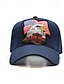 billige Hatte til mænd-Herre Baseball kasket Solhat Trucker Hat Sort Vin 100% bomuld Broderi Mode Afslappet Gade Daglig Amerikansk flag Justérbar Solcreme Åndbart
